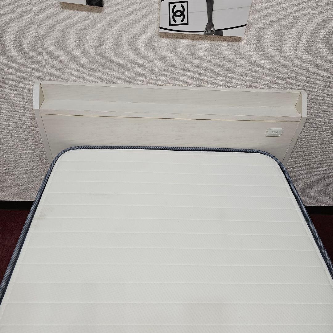 シンプル ホワイト シングルベッドフレーム 東京23区すべて送料無料