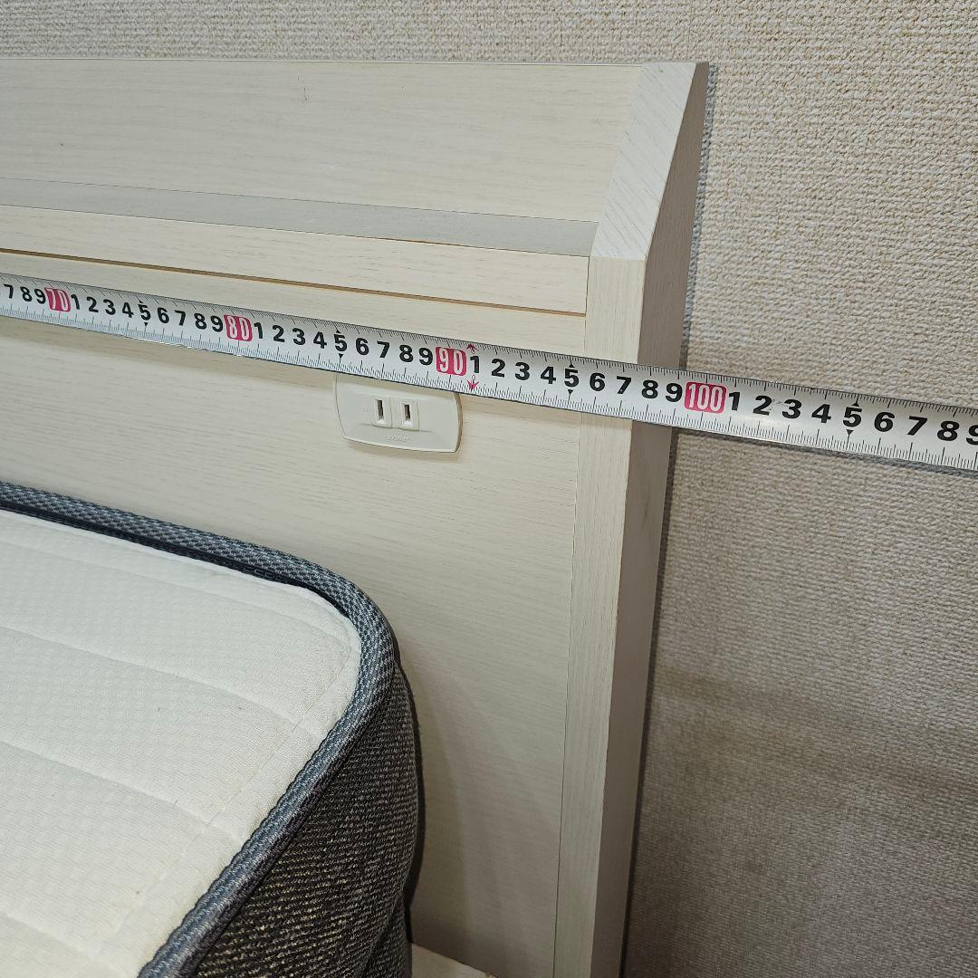 シンプル ホワイト シングルベッドフレーム 東京23区すべて送料無料