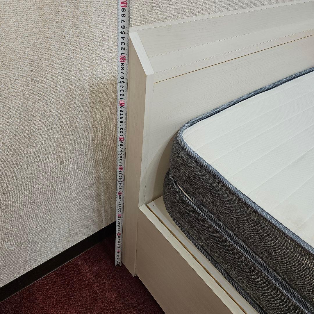 シンプル ホワイト シングルベッドフレーム 東京23区すべて送料無料