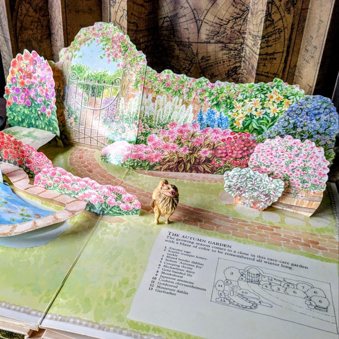 まるで秘密の庭をそっと覗き込むような♪ポップアップ本　古書洋書