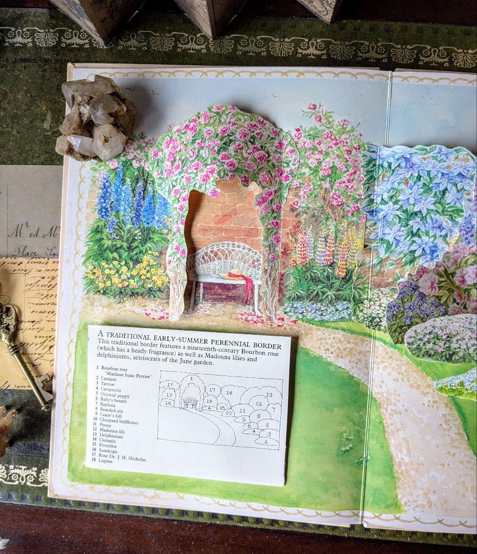 まるで秘密の庭をそっと覗き込むような♪ポップアップ本　古書洋書