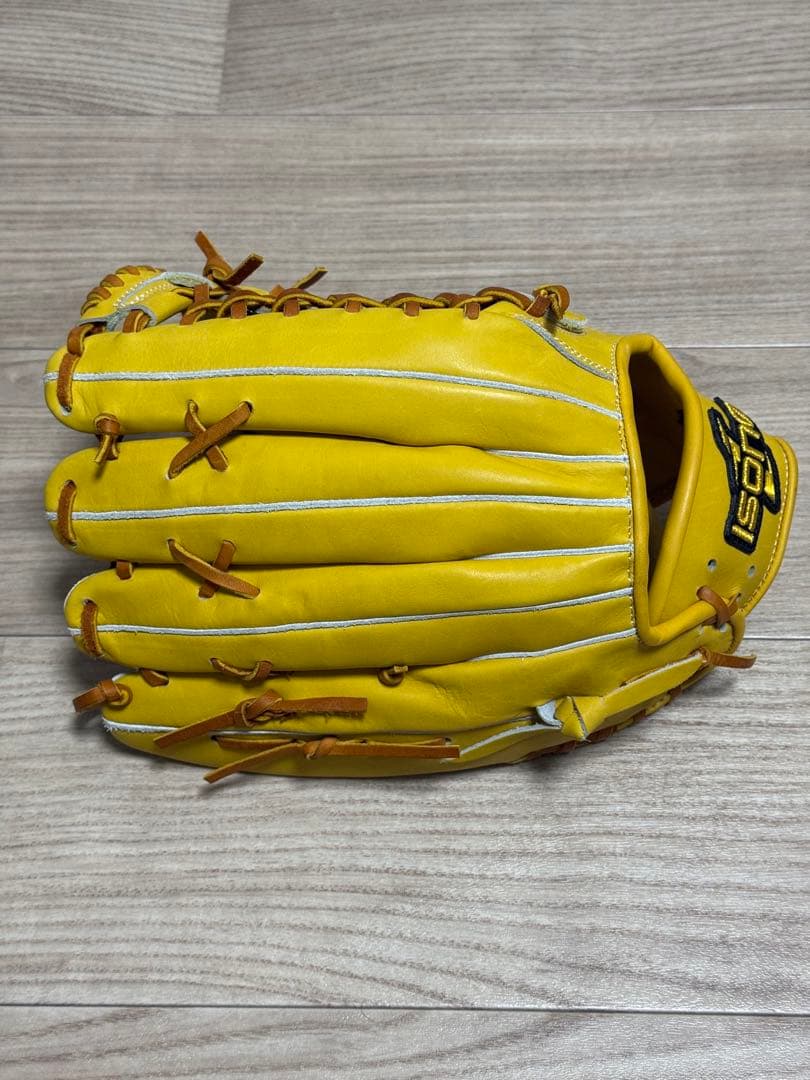 イソノ 外野手用 軟式グローブ G-1807E イエロー