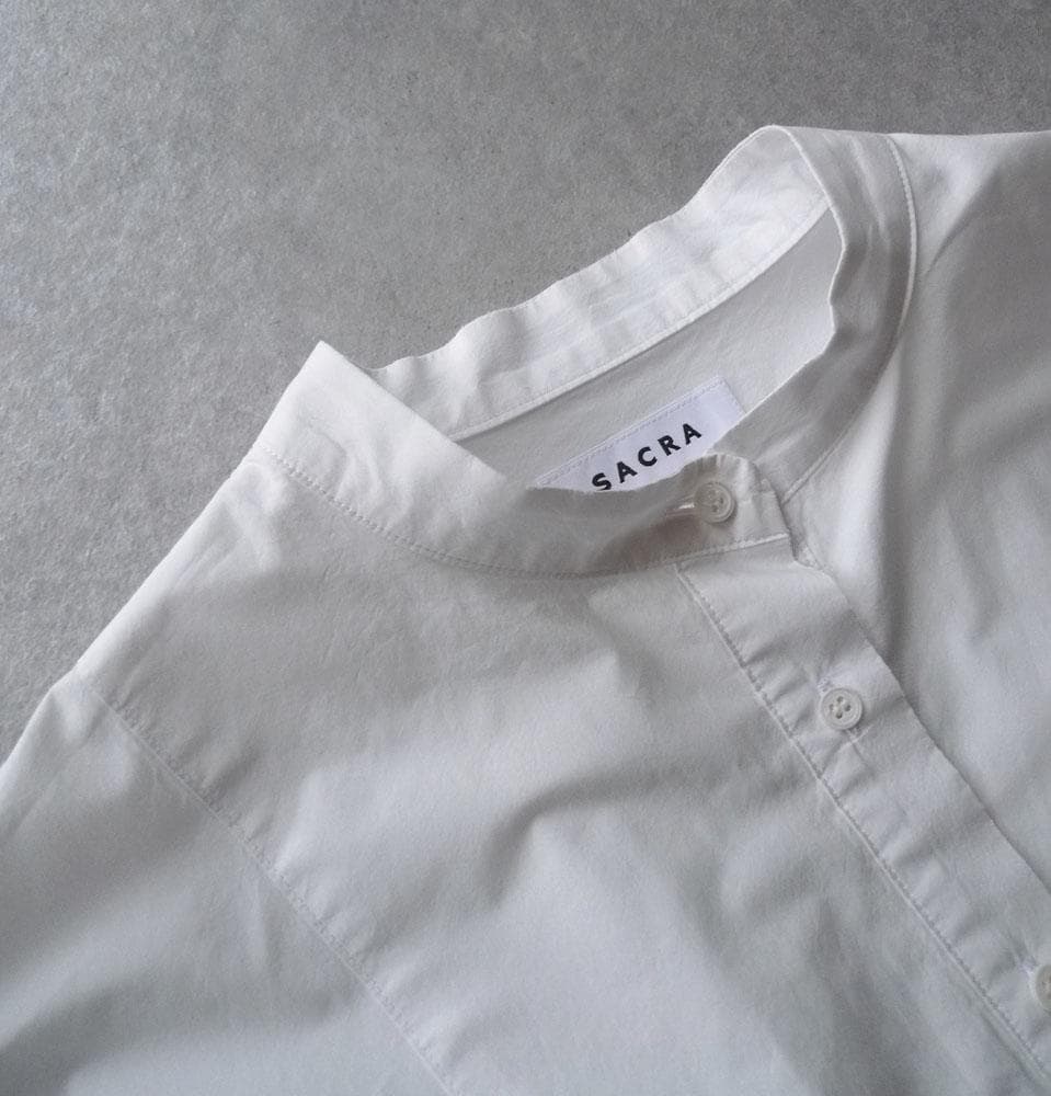 【SACRA】2,5万 スタンドカラーブラウス バンドカラーブラウス サクラ