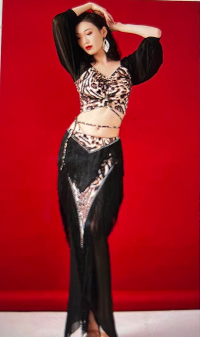 新品 M ベリーダンスレッスン着 ベリーダンス衣装 レッスンウェア 社交ダンス