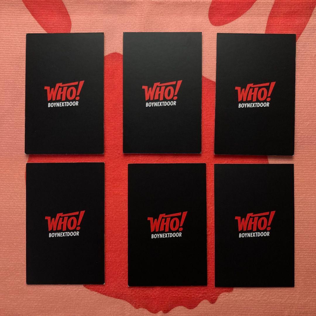 BOYNEXTDOOR 限定 事前収録 WHO! サノク トレカ 6枚