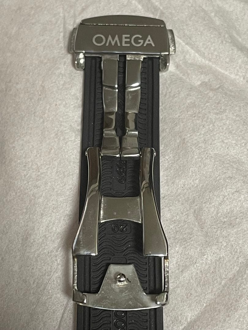 [訳あり] OMEGA ラバーベルト 黒　98000382