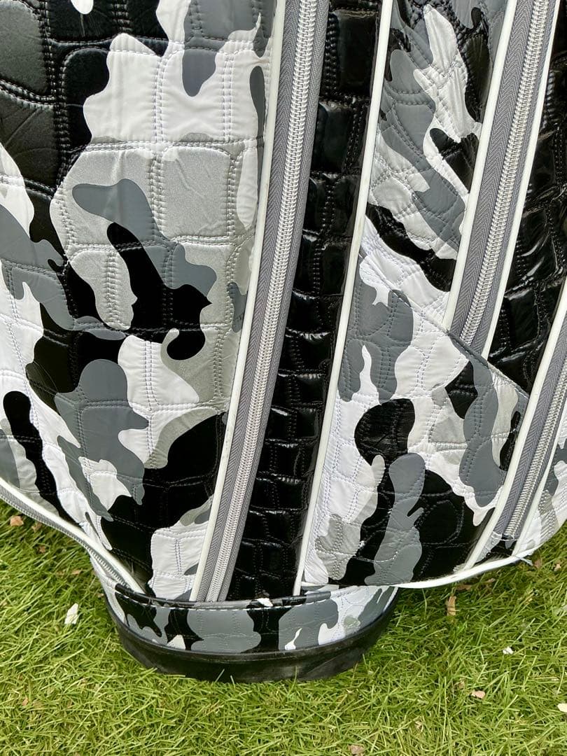 OWLオウルキルティング縫いカモ柄キャディバッグ