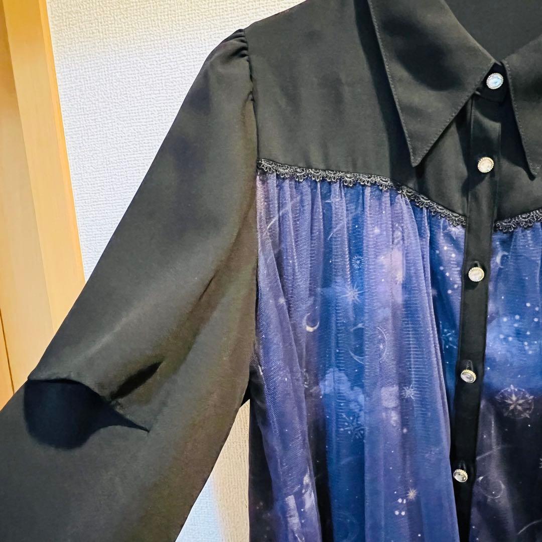 【らるか様用】axes femme ステラートプリントシャツワンピース