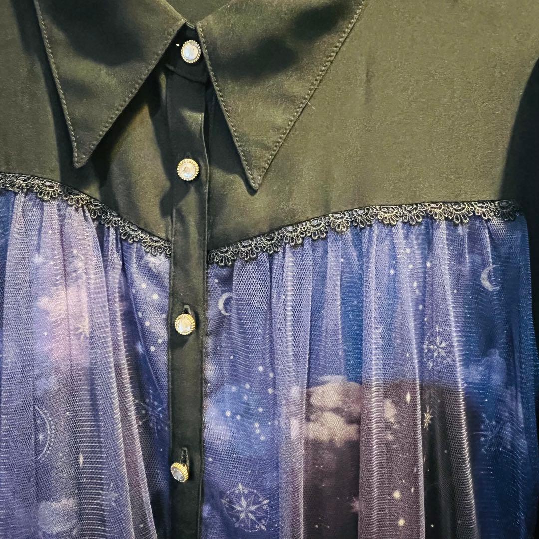 【らるか様用】axes femme ステラートプリントシャツワンピース