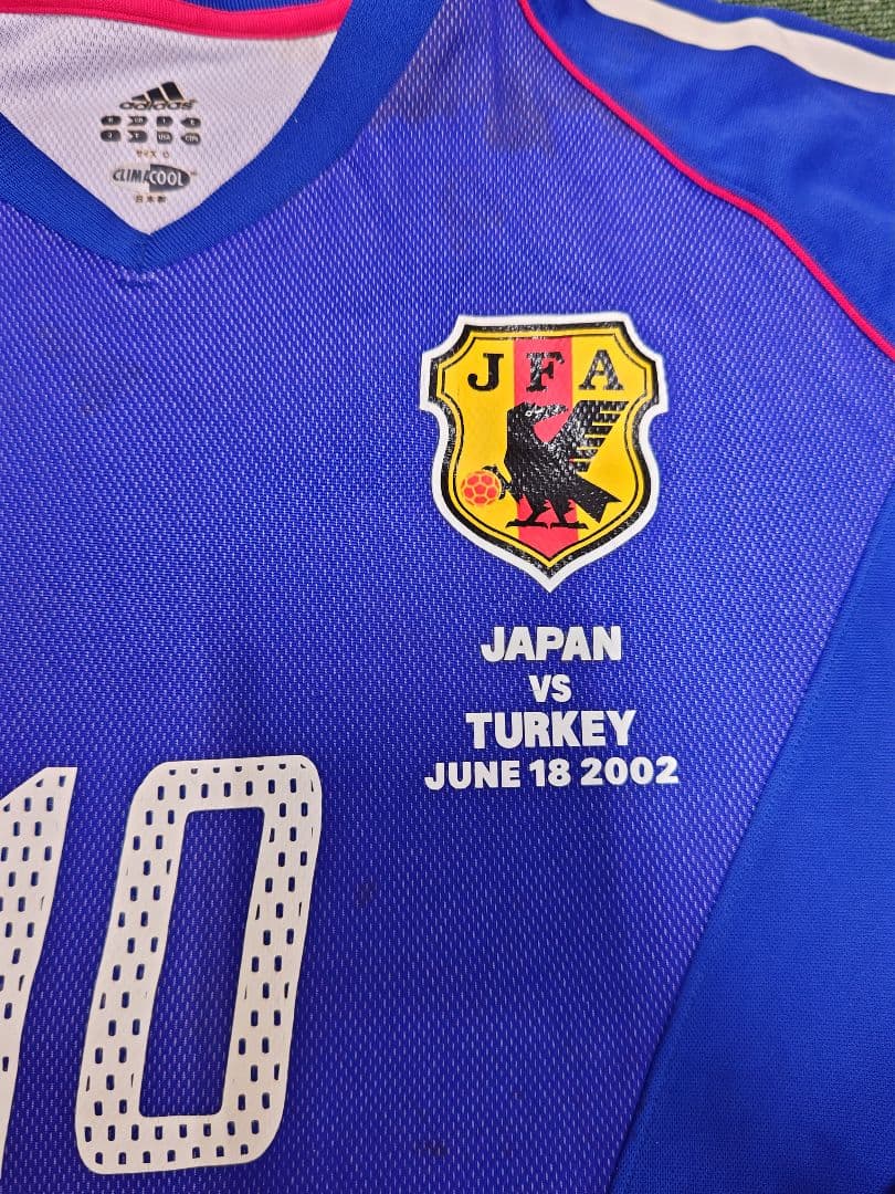 2002日韓ワールドカップ　日本代表レプリカユニフォーム　小野伸二モデル