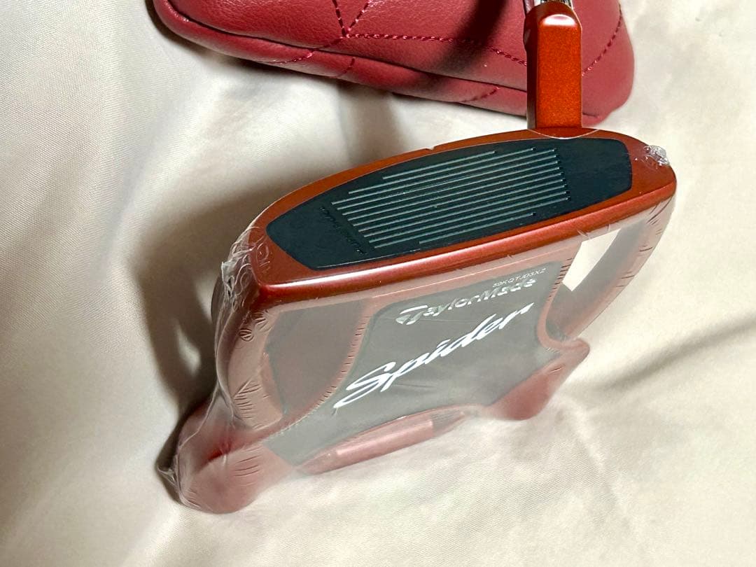 新品 スパイダーRed パター スモールスラント 34インチ カバー付き