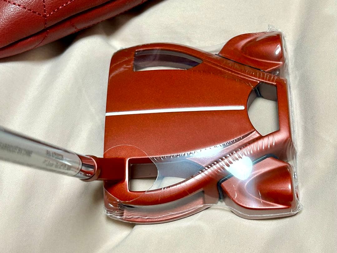 新品 スパイダーRed パター スモールスラント 34インチ カバー付き