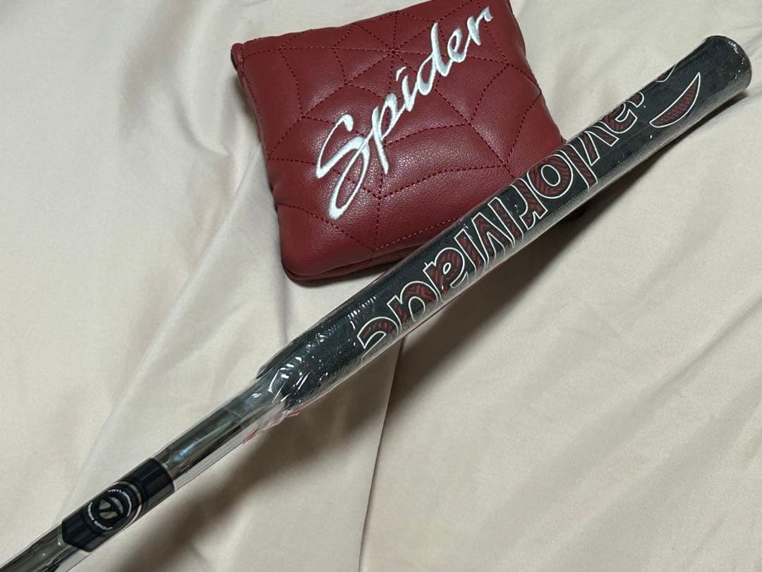 新品 スパイダーRed パター スモールスラント 34インチ カバー付き