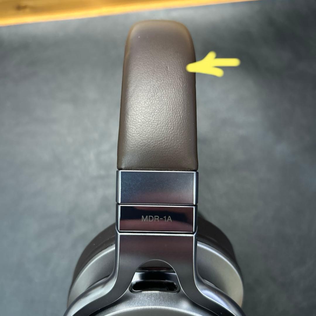 【美品】SONY MDR-1A ステレオヘッドホン シルバー　ハイレゾ対応