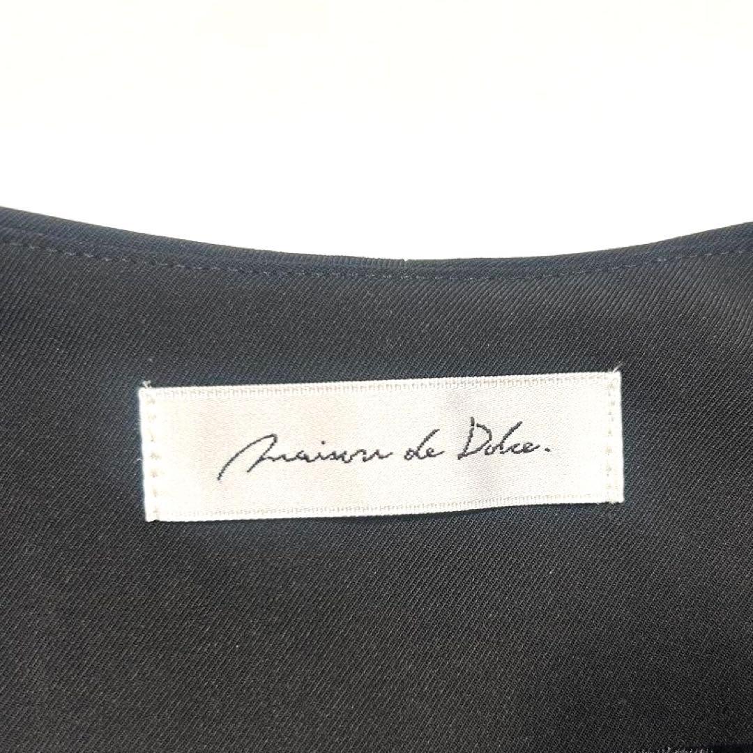 美品★ maison de Dolce. メゾンドドルチェ　ケープジャケット 黒