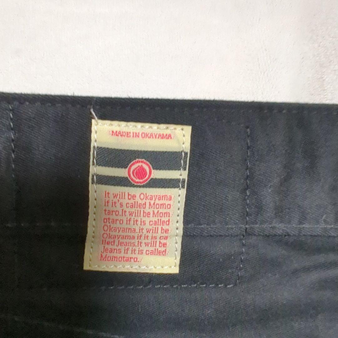 桃太郎ジーンズ　セルヴィッチ　ウエストポイント　ナローテーパード　パンツ