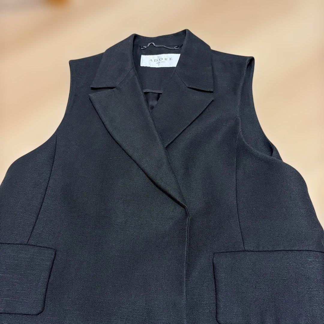 ADORE ブラック ジレ　38