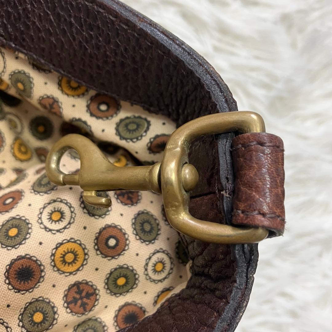 《状態良人気2way早い者勝》J&Mデヴィッドソントートバッグ本革シボ革ブラウン