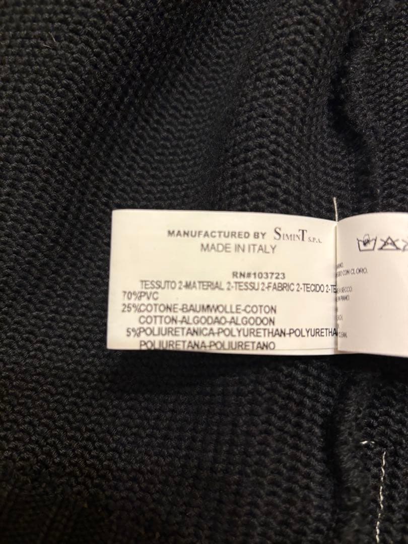 EMPORIO ARMANI ドライバーズニット PVCレザー 美品