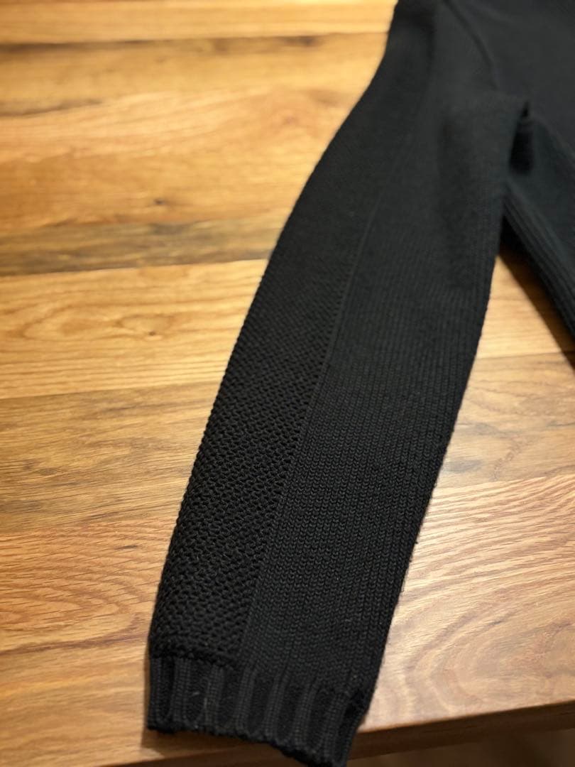 EMPORIO ARMANI ドライバーズニット PVCレザー 美品