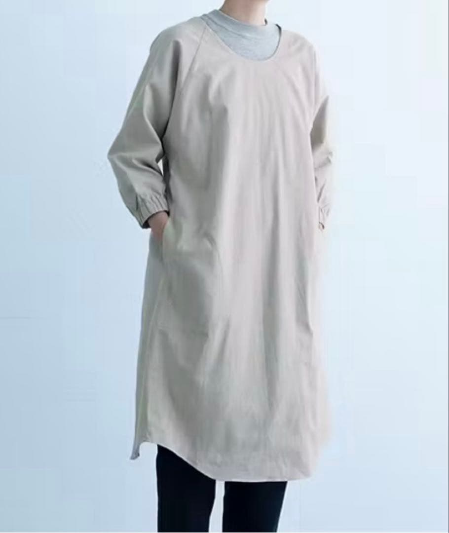 中川政七商店　割烹着　ロング丈/生成
