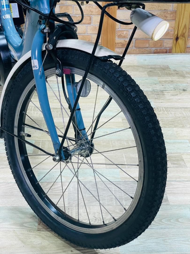 ブルー系 最高峰バビー ヤマハ 子供乗せ電動アシスト自転車 H3655