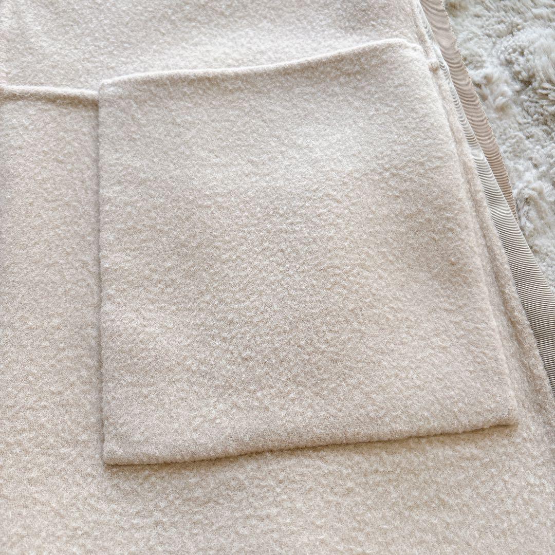 完売 OHGA オーガ ウールリバーシブルベスト ベージュ