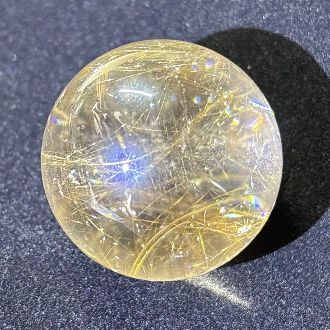 天然石 ルチルクオーツ スフィア 置物 丸玉 30.9mm