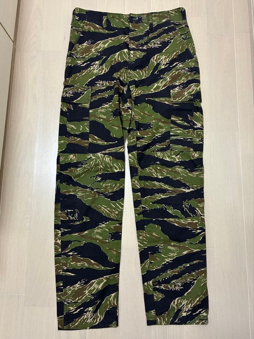 カスタム タイガーストライプ パンツ ストレート タイガーカモ ゴールドタイガー