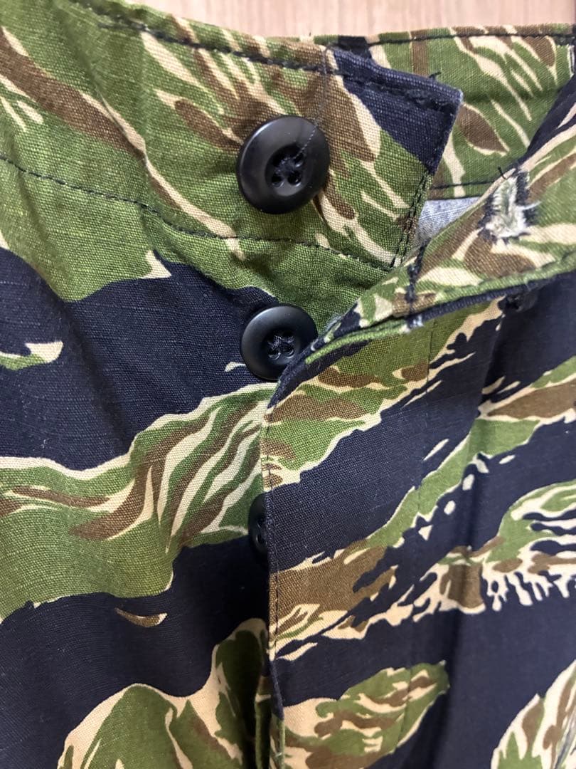 カスタム タイガーストライプ パンツ ストレート タイガーカモ ゴールドタイガー