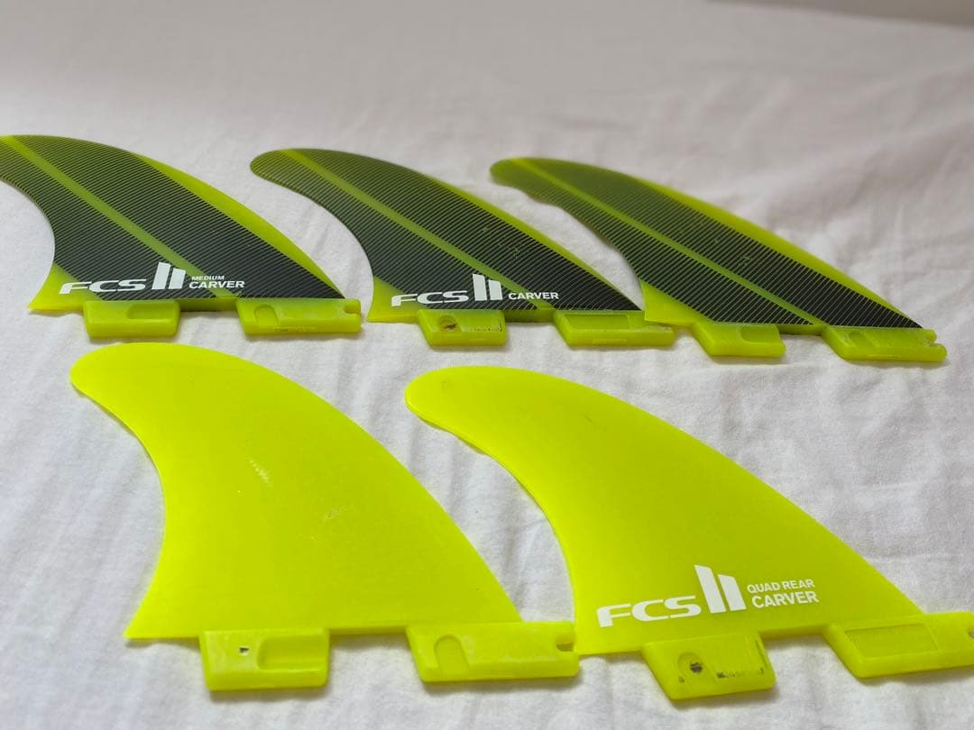 FCS II Carver トライクアッドフィン ミディアム5枚セット