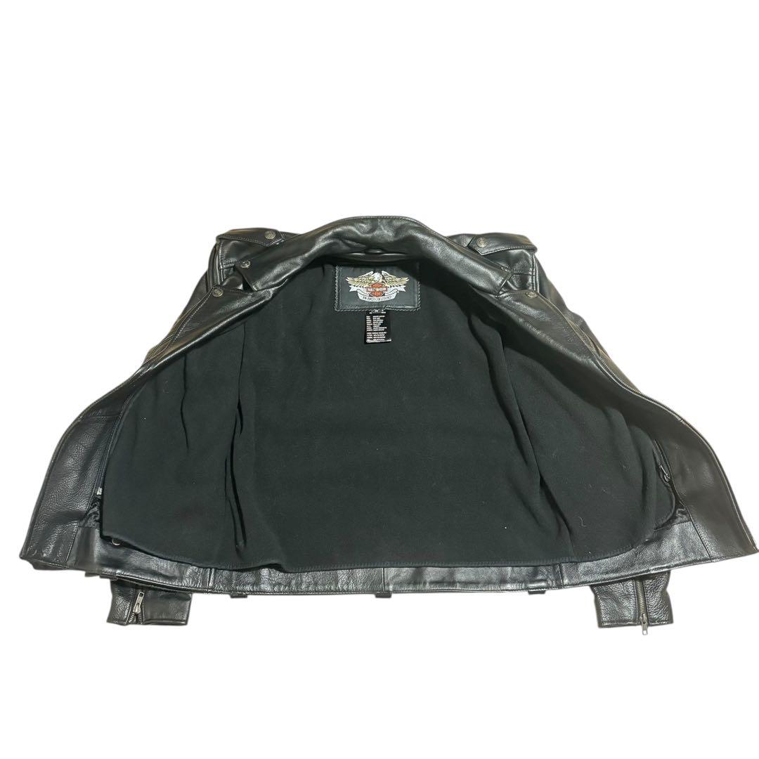 ライナー付き ハーレーダヴィッドソン　ダブルライダース　本革 レザージャケット