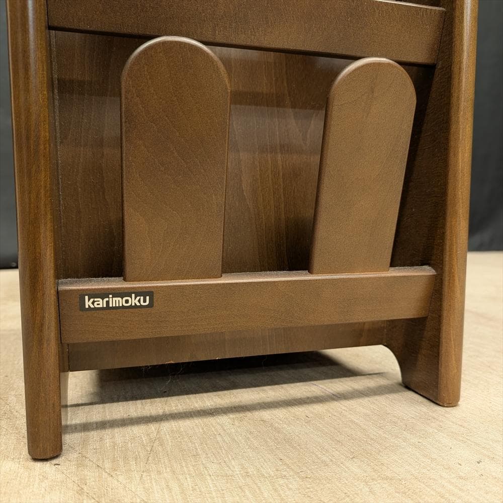 美品　カリモク　スリッパラック　スリッパ立て　棚　ラック　玄関収納　靴　シューズ