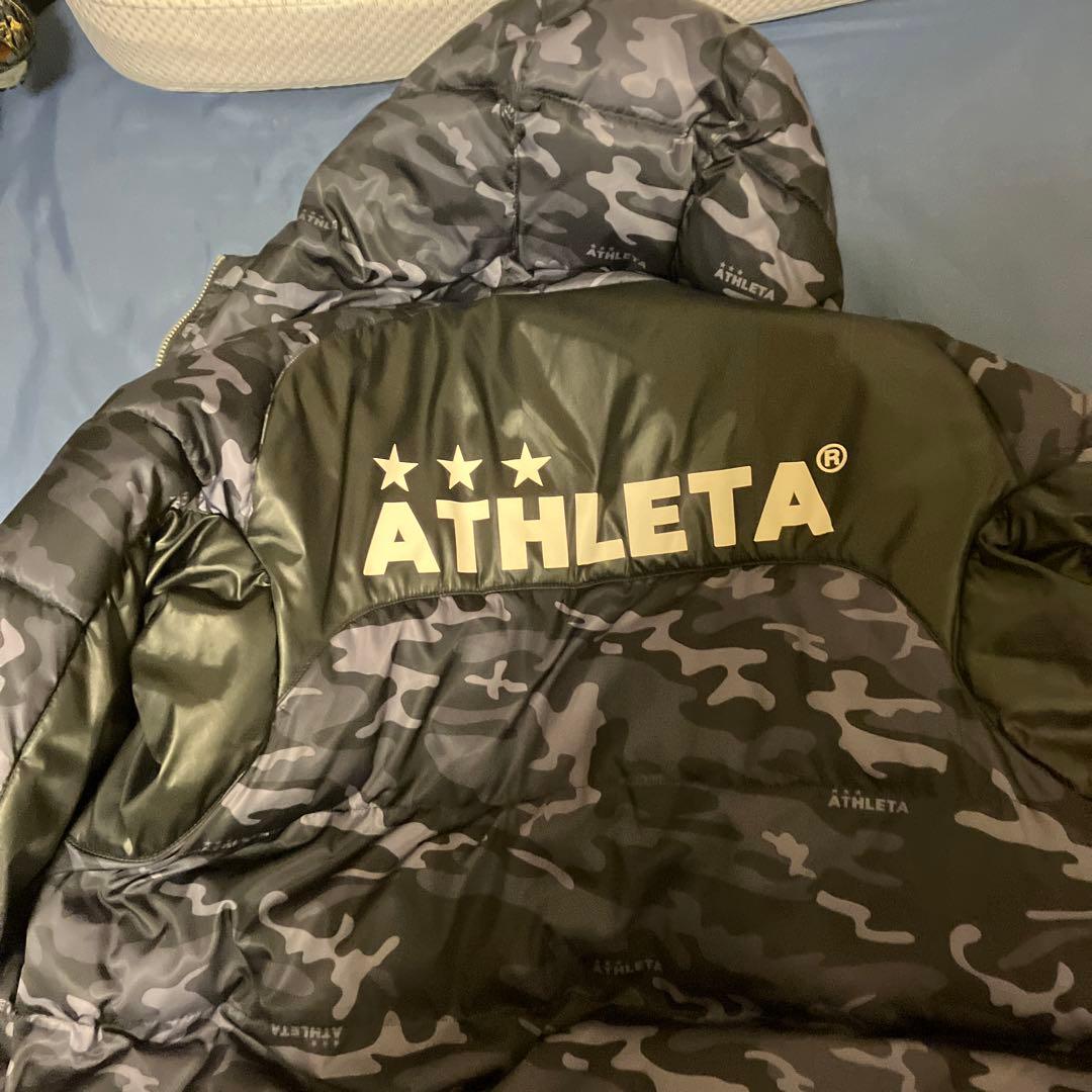ATHLETA 迷彩柄 ダウンベンチコート　プラスズボン付き