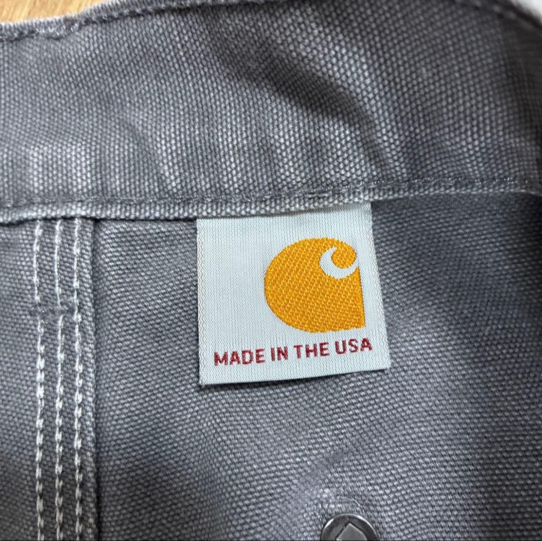 週末セールcarhartt ダブルニー　USA製　グレー　カーハート