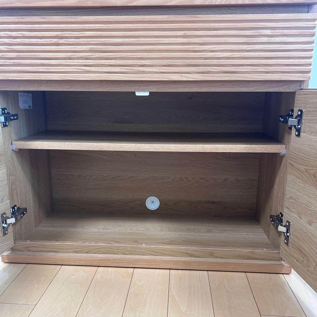 Meuble モーブル　ノーク NOOKサイドボード 幅80 ルーバー引き出し