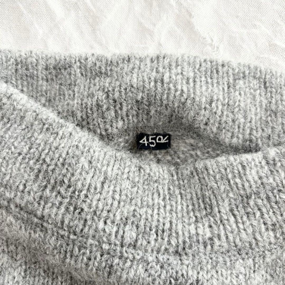 【美品】現行モデル45R ニット ウール セーター ポンチョ ハイネック