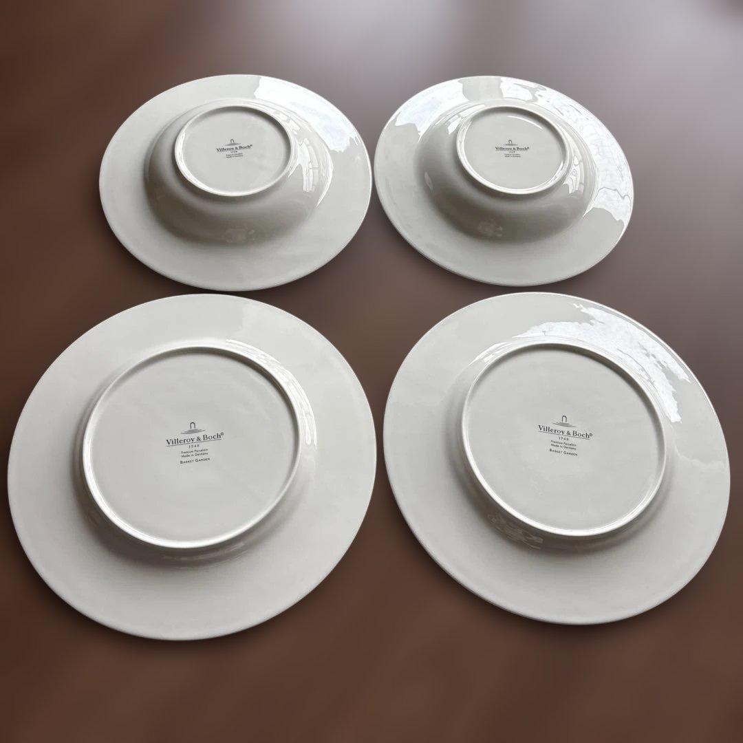 ビレロイボッホ バスケットガーデン　プレート27cm ディーププレート24cm