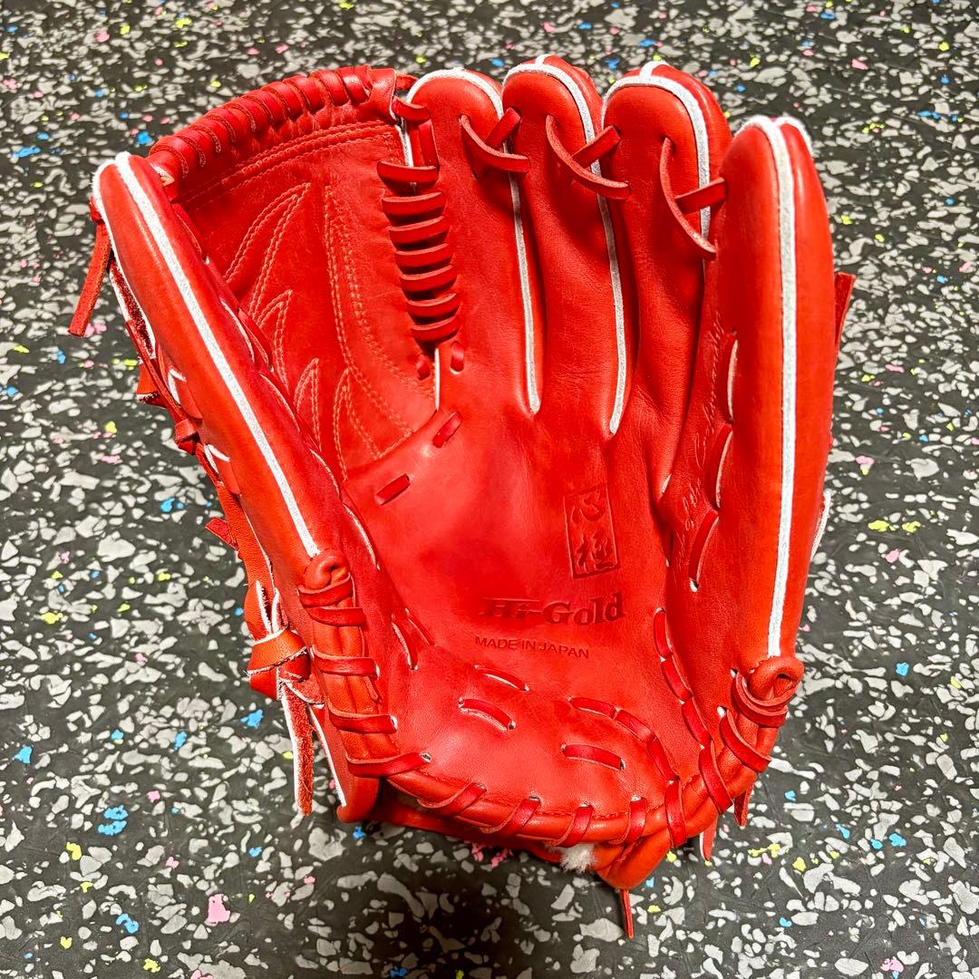 ハイゴールド 日本製 硬式用 グローブ 心極 投手用 ジュテルレザー FAレザー