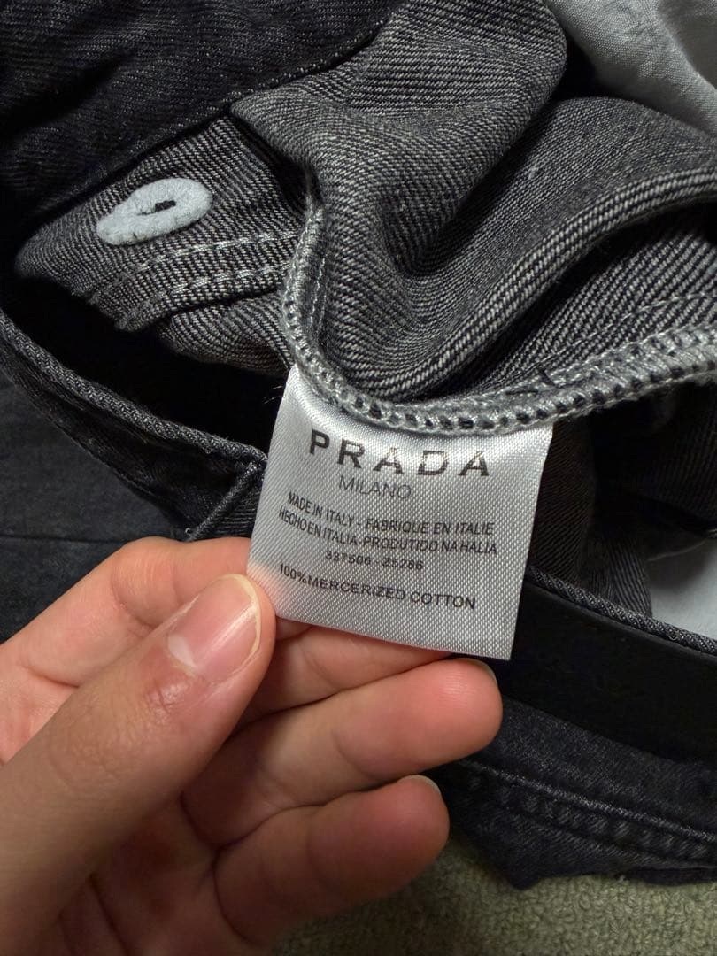 b*m様 【お値下げ可能】PRADA black denim half pant