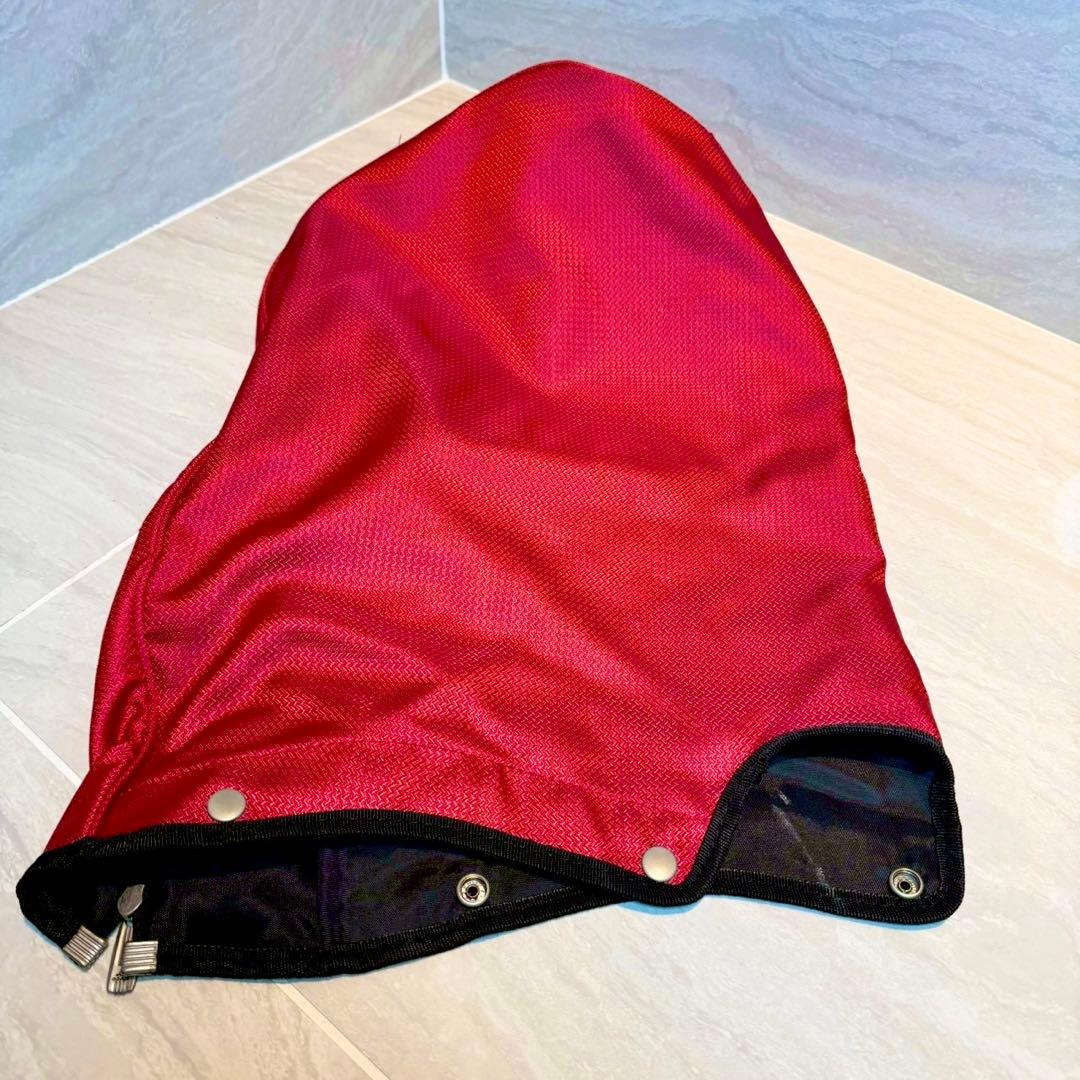 アディダス　キャディバッグ 9.0型　レッド　クラブプロテクター付き