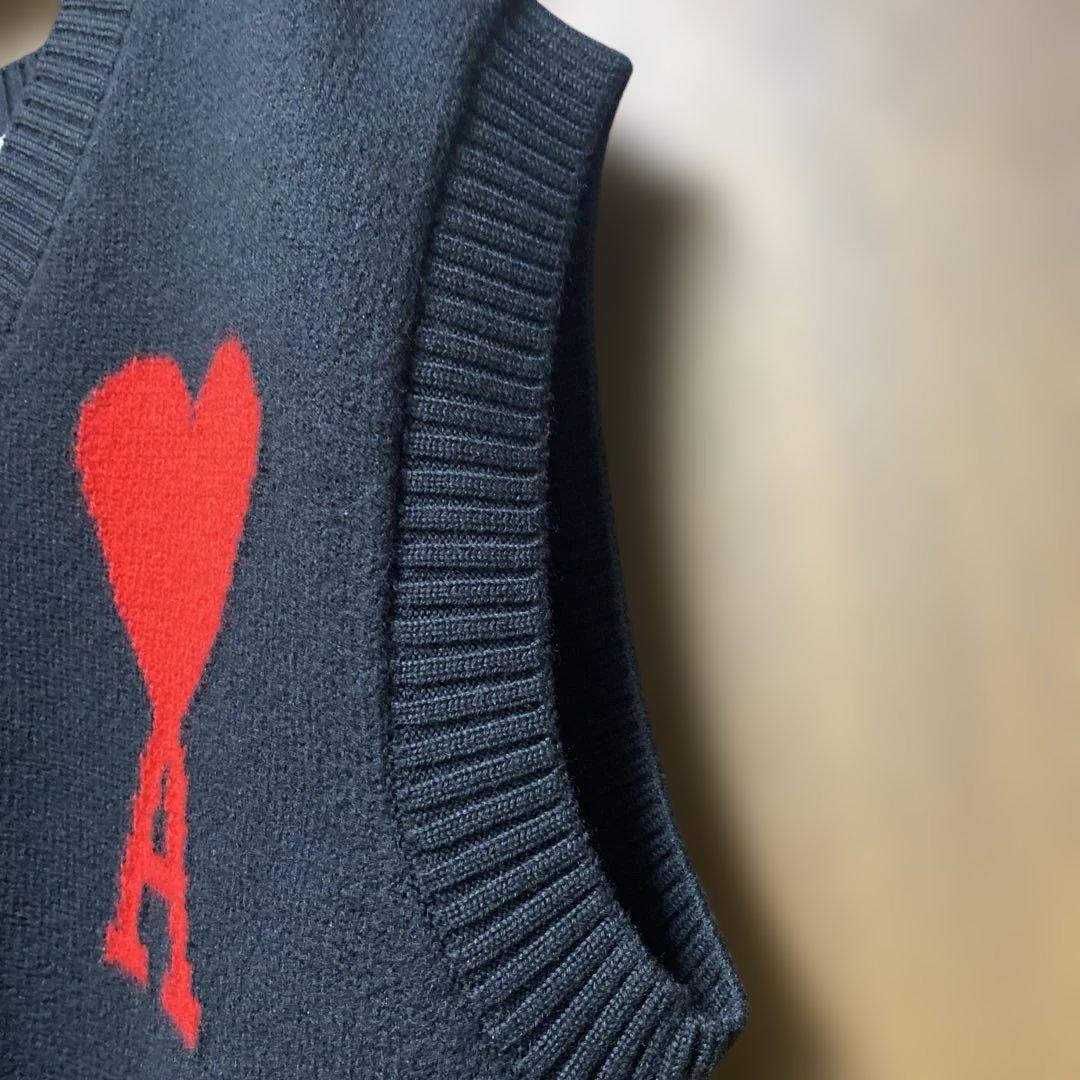 極美品✨ami paris ニットベスト ブラック M 正規品