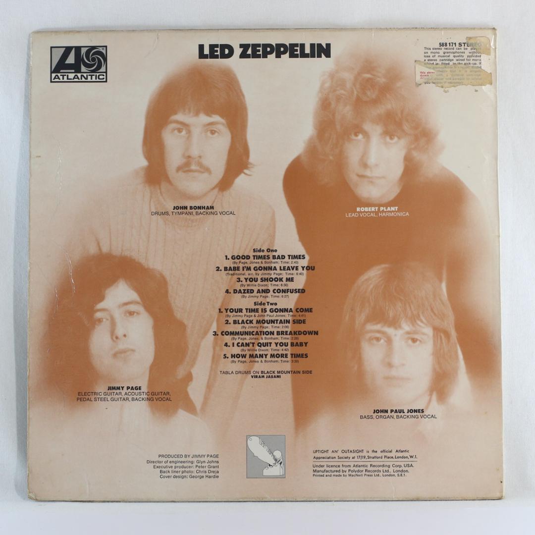 英LP Led Zeppelin UKオリジナル盤 ステレオ レッドツェッペリン