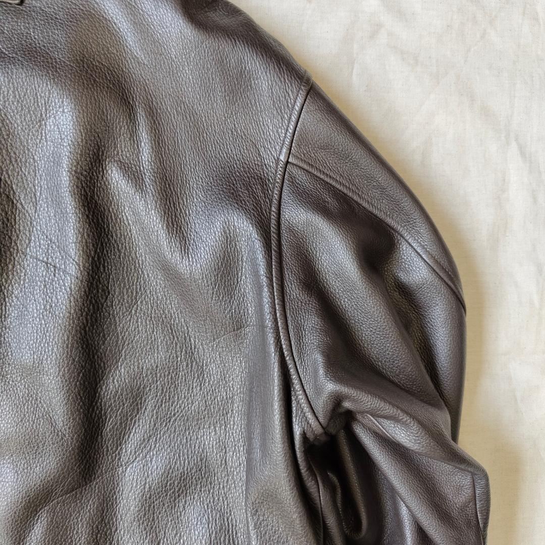 90s 00s Eddie Bauer レザージャケット ブルゾン ブラウン