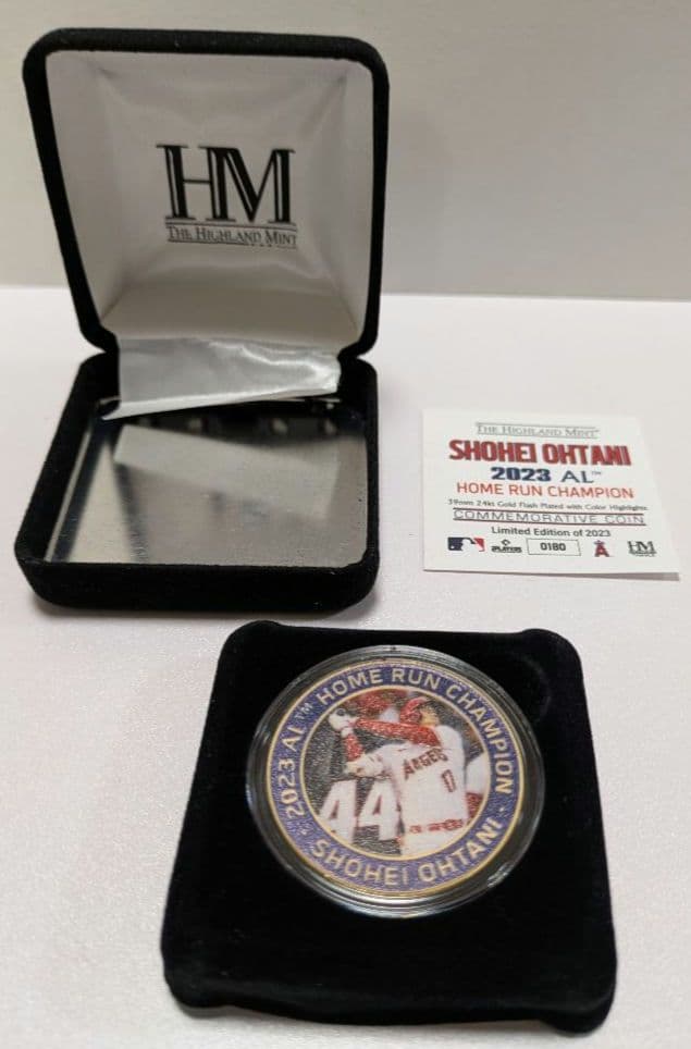 大谷翔平　2023 ALホームラン王 44号　記念 ゴールド　エンゼルス