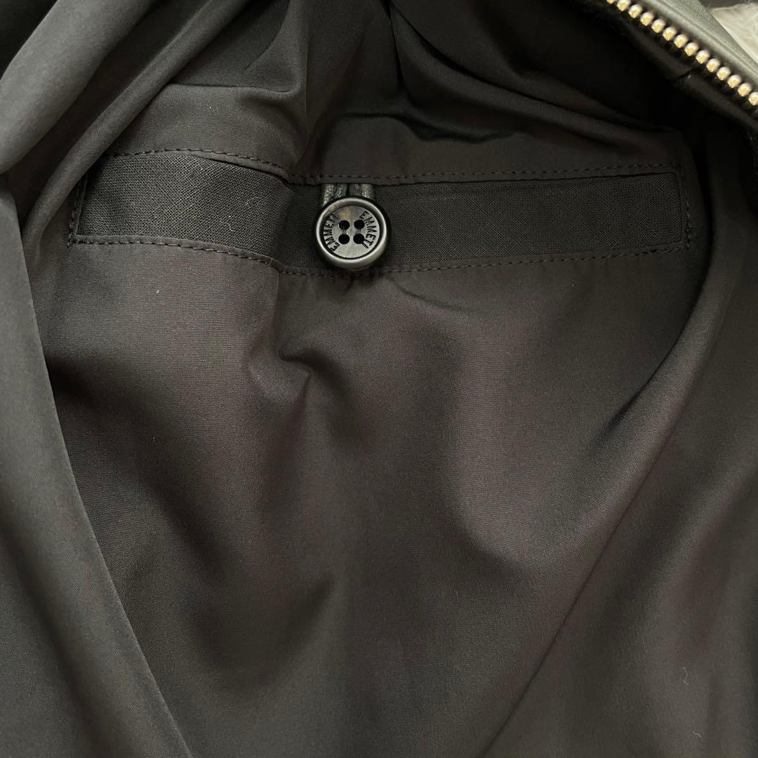 超美品　EMMETI ジャケット　シングルライダース　ブラック　44 JURI