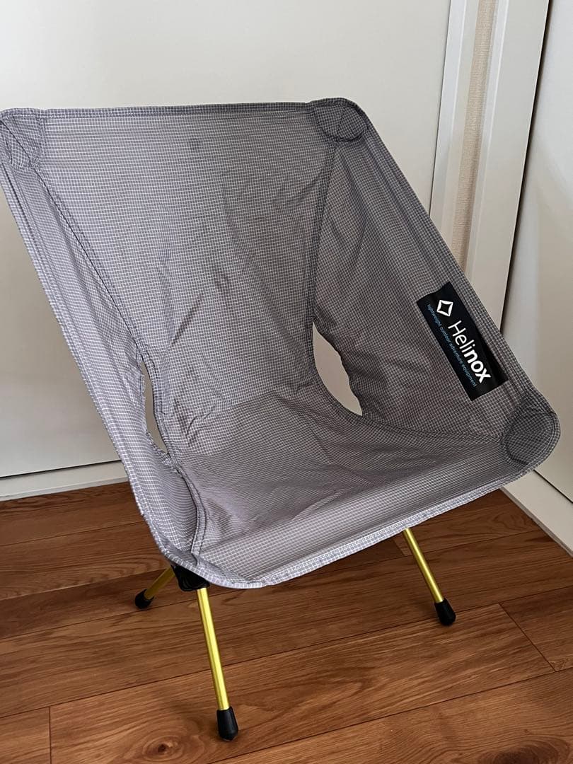 Helinox チェアゼロ アウトドアチェア グレー・チェック柄