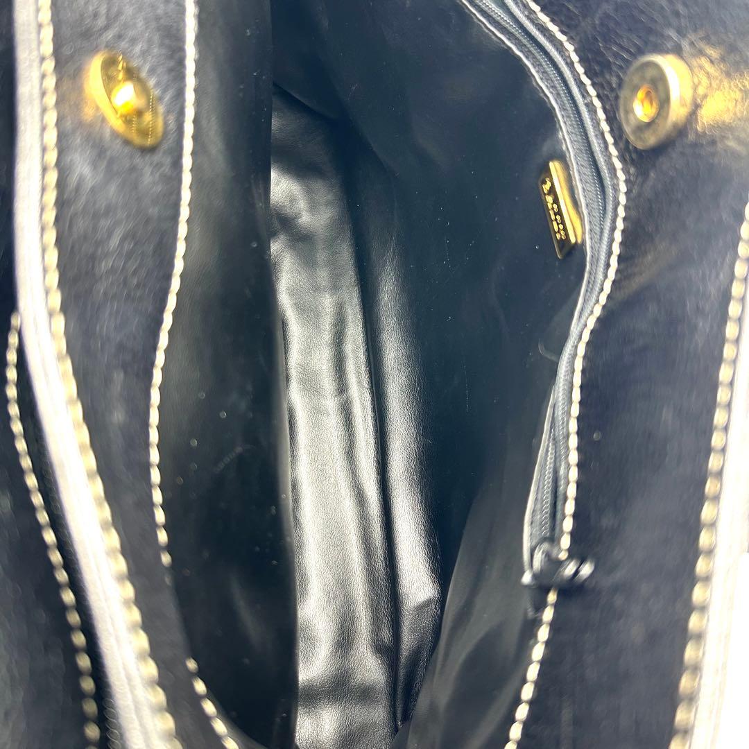 BALLY ヴィンテージ トートバッグ 金ロゴ オールド