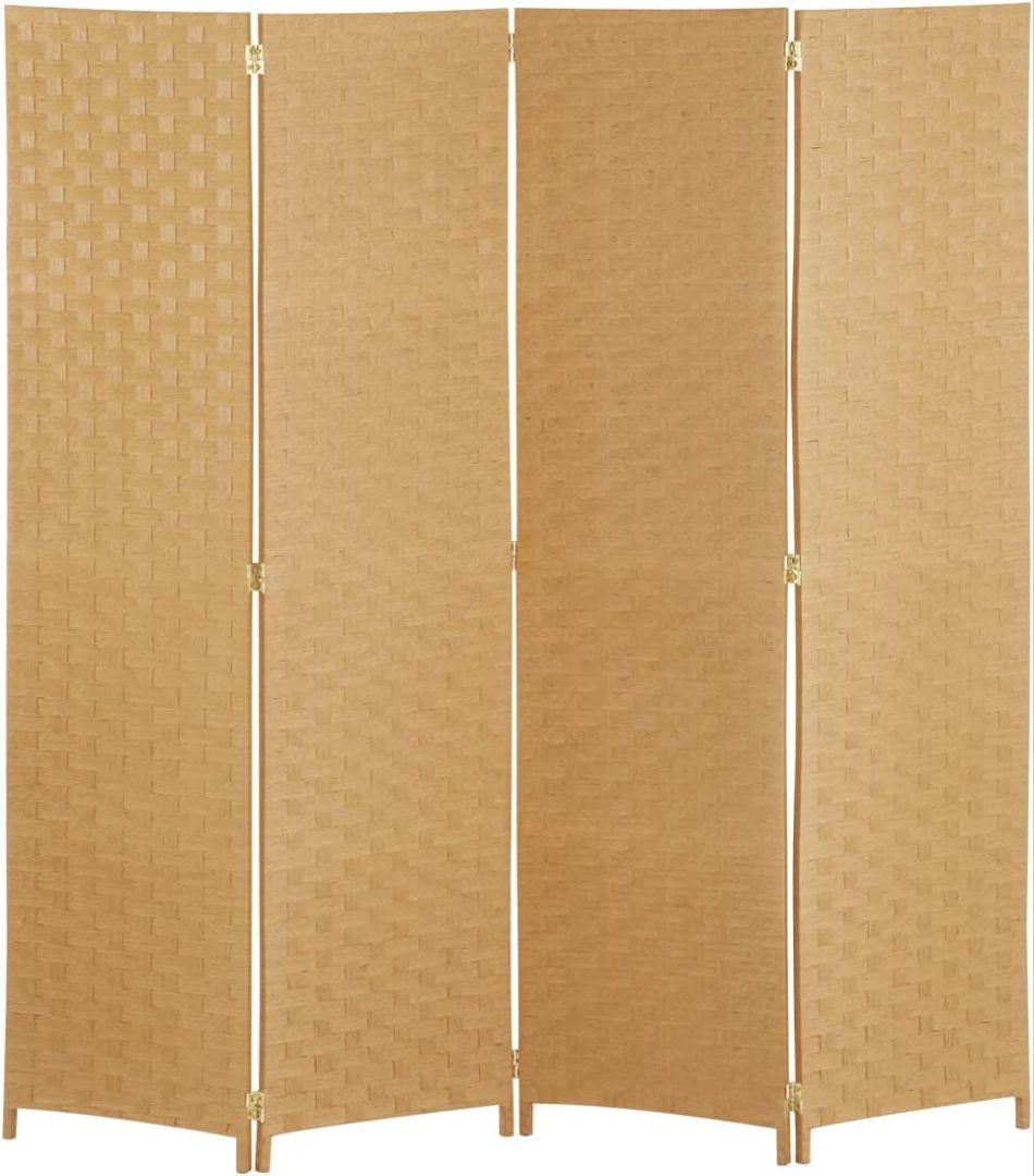 ★美品★ バンブー風 4つ折り パーテーション 174cm 目隠し