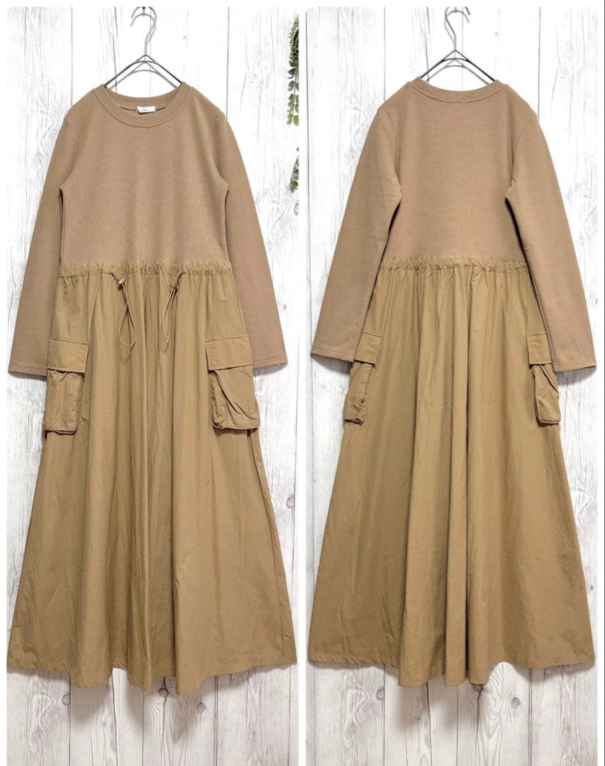 UR ITEMS◆ナイロンベスト&ドッキングワンピース／2Pセット◆CML◆F